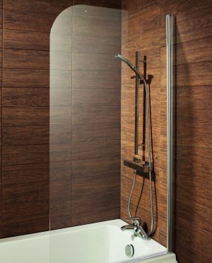 Leven Round Profile Curved Bath Screen