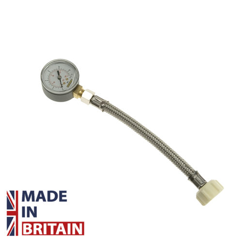 1510F 11bar 3/4" BSP Thread Mains water pressure gauge