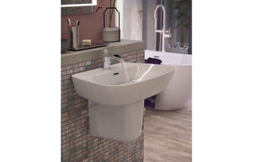 Amyris 605x410mm 1TH Semi Recessed Basin - Image 3