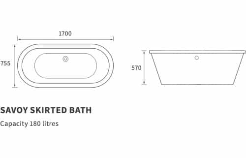 Savoy Freestanding 1700x755 0TH Bath - Image 3