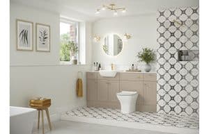 Benita 2400mm Plinth - Matt Latte