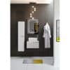 Carino 605mm Laminate Worktop - White Gloss - Image 2