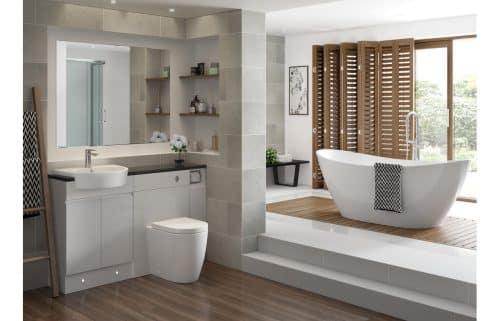 Cilantro 555x435mm 1TH Semi Recessed Basin - Image 2