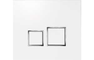 Square Flushplate - White