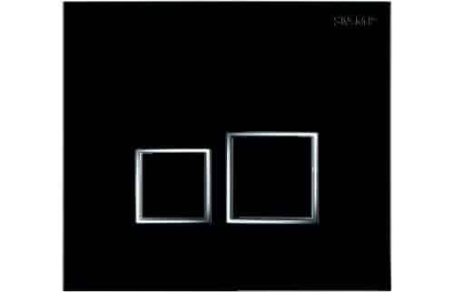 Square Flushplate - Black