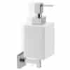 Lissi Wall Mounted Soap Dispenser - Chrome & White