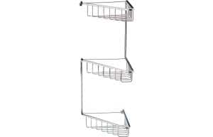 Elena 3-Tier Corner Shower Caddy - Chrome