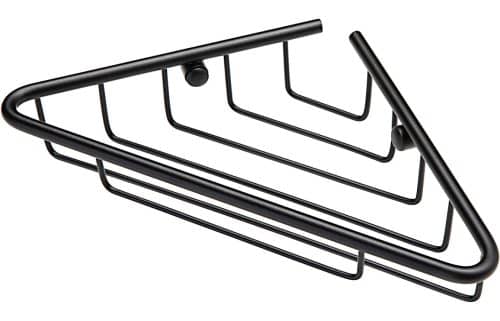 Elena 1-Tier Corner Shower Storage - Black