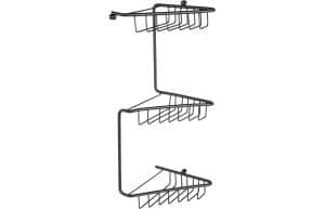 Elena 3-Tier Corner Shower Storage - Black