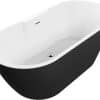 Harlesden Freestanding 1655x745x580mm Bath - Black