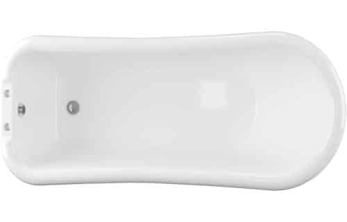 Bayswater Freestanding 2TH 1530x670x760mm Bath w/Feet - White - Image 3