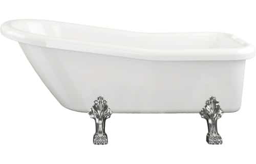 Bayswater Freestanding 2TH 1530x670x760mm Bath w/Feet - White