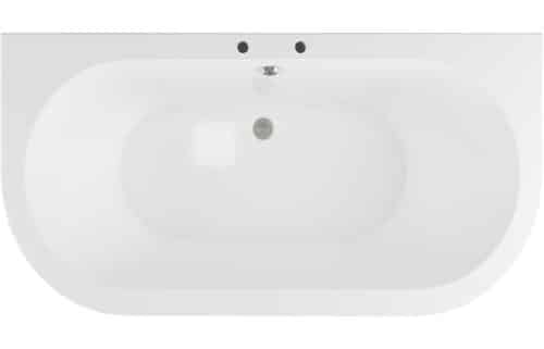 Finchley Freestanding Back To Wall 2TH 1700x800x600mm Bath w/Feet - White - Image 3
