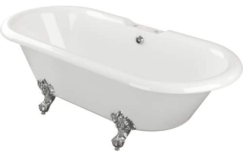 Richmond Freestanding 2TH 1690x740x620mm Bath w/Feet - White - Image 2