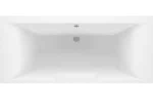 Malone Deluxe Square 1700x750 Double Ended Bath & Legs