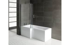 Essentials L-Shape 1700x700 Single End Bath Only - Left