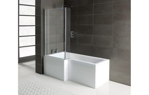 Essentials L-Shape 1700x700 Single End Bath Only - Left