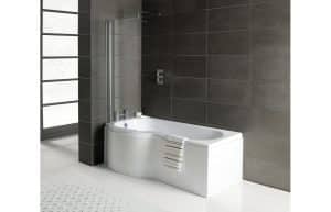 Essentials P-Shape 1700x700 Single End Bath Only - Left