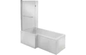 Navarre SUPERCAST L Shape 1700x850 LH Shower Bath Pack