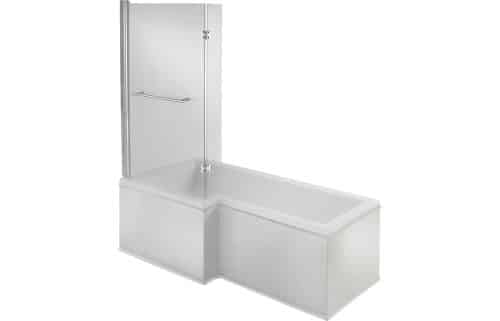 Navarre SUPERCAST L Shape 1700x850 LH Shower Bath Pack