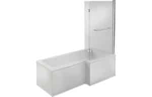 Navarre SUPERCAST L Shape 1700x850 RH Shower Bath Pack