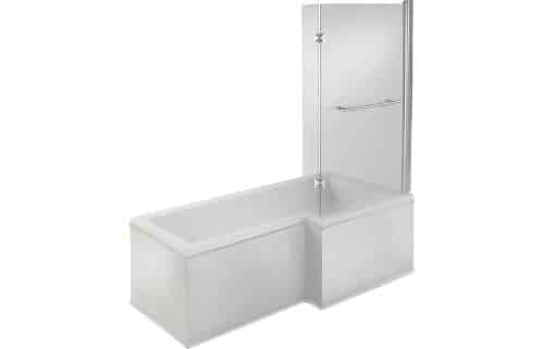 Navarre SUPERCAST L Shape 1700x850 RH Shower Bath Pack