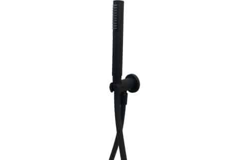 Vema Timea Black Round Handheld Shower Head
