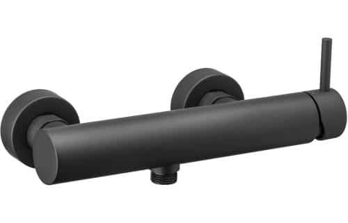 Vema Maira Black Wall Mounted Shower Mixer - Single Outlet