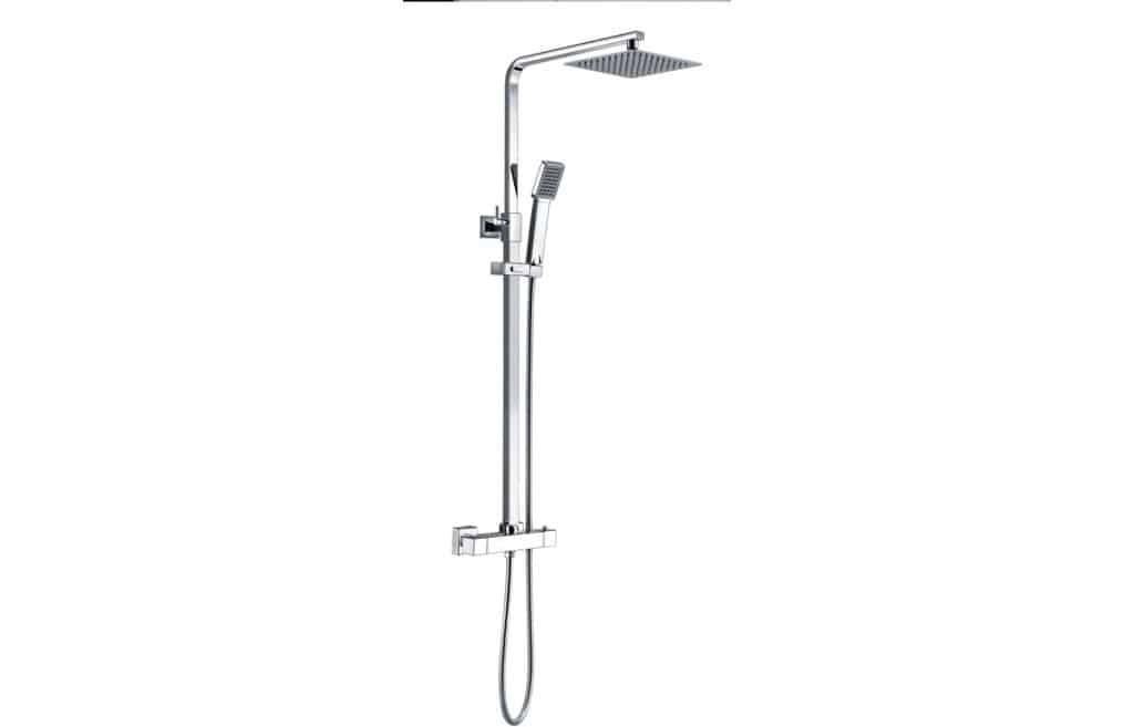 Corvus Thermostatic Bar Mixer w/Riser & Overhead Kit MPH