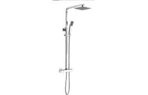 Corvus Thermostatic Bar Mixer w/Riser & Overhead Kit