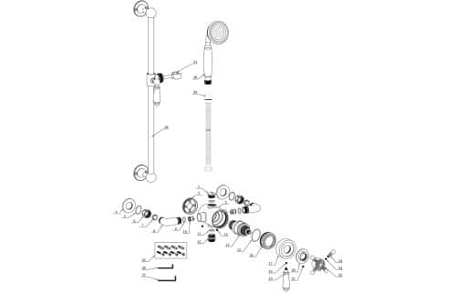 Berwick Berwick Shower Pack 1 - Concentric Single Outlet & Riser Kit - Image 2