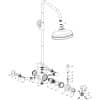 Berwick Berwick Shower Pack 2 - Concentric Single Outlet & Overhead Shower Kit - Image 2