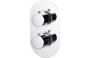 Astro Thermostatic Twin Shower Valve - Single Outlet