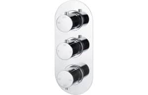 Astro Thermostatic Triple Shower Valve - Three Outlet
