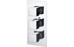 Comet Thermostatic Triple Shower Valve - Two Outlet