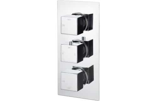 Comet Thermostatic Triple Shower Valve - Two Outlet
