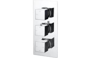 Comet Thermostatic Triple Shower Valve - Three Outlet