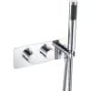 Luna Thermostatic Shower Valve with Handset - Two Outlet