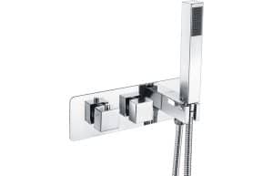 Lyra Thermostatic Shower Valve with Handset - Two Outlet