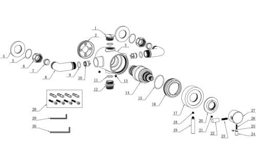 Modern Exposed Thermostatic Shower Valve - Image 2