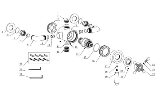 Traditional Thermostatic Concentric Shower Valve - Image 2