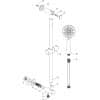 Round Premium Slider Rail Kit w/Elbow & 3 Mode Handset - Image 2