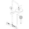 Round Shower Kit w/Overhead & Handset - Image 2