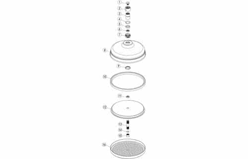 Traditional 200mm Round Shower Head - Chrome - Image 2