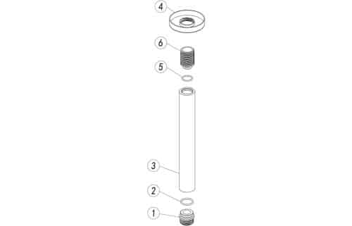 Round Ceiling Arm 180mm - Chrome - Image 2