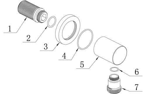 Chrome Wall Outlet Elbow - Round - Image 2