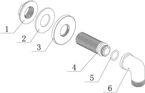 Traditional Wall Outlet Elbow - Image 2