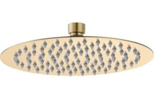 250mm Round Shower Head - Brushed Brass