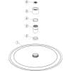 250mm Round Shower Head - Brushed Brass - Image 2