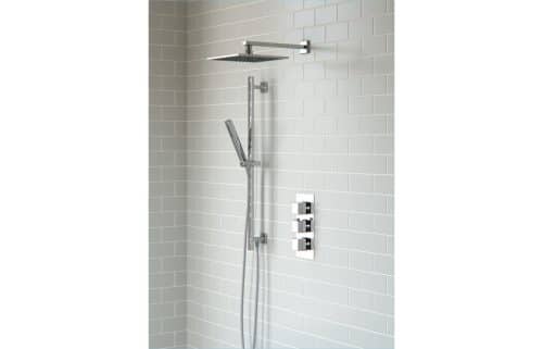 Comet Shower Pack Three - Triple Two Outlet w/Riser & Overhead Kit